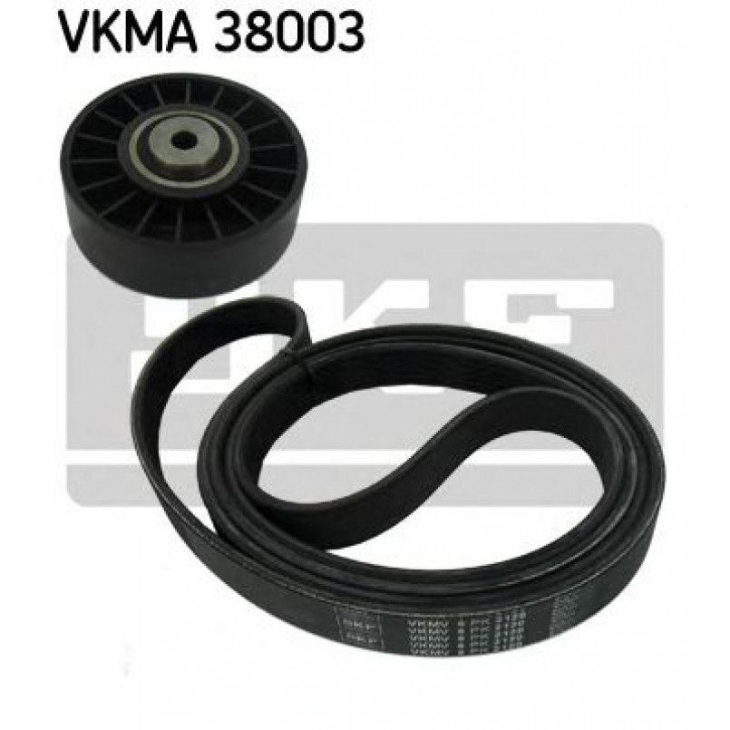 VKMA 38003 SKF Комплект доріжкового ремня (ролик, ремінь)